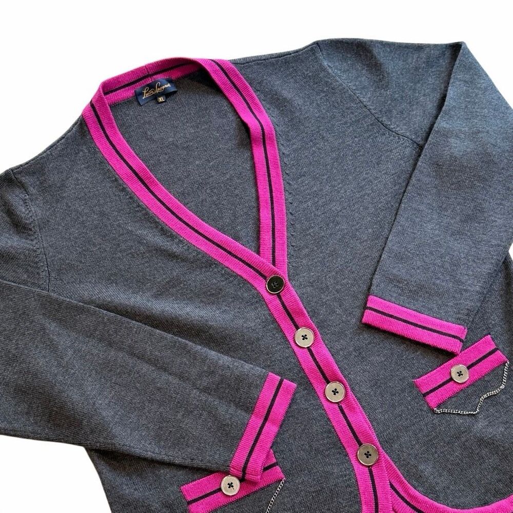 Luisa Spagnoli Women’s Gray Wool Cardigan